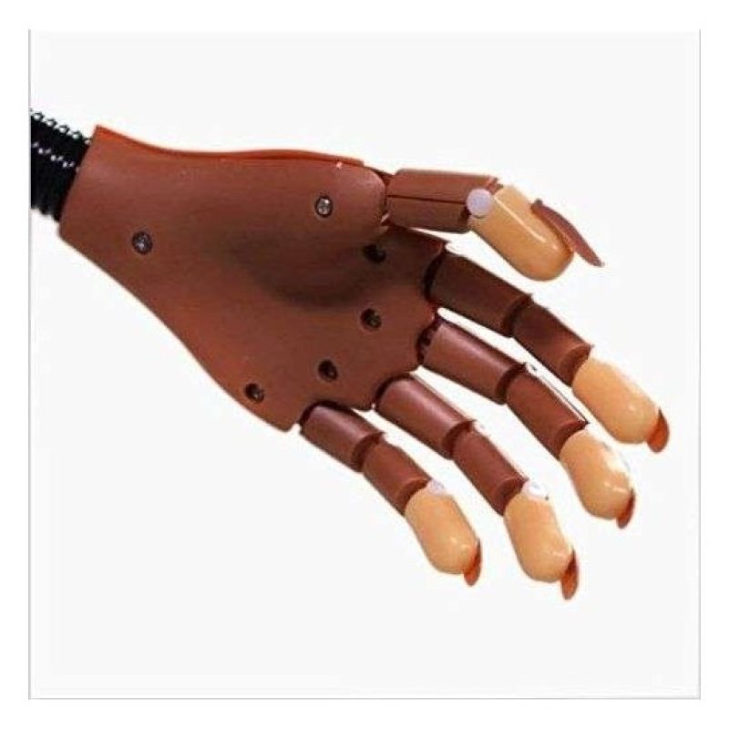 Mano finta pratica ricostruzione unghie nail art estetista snodata con tips