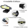 Torcia frontale luce LED da testa lampada ricaricabile pesca viaggio casa USB 