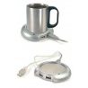 Scalda tazza con cavo USB hub 4 porte multipresa scaldatazza ufficio portatile 