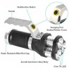 Torcia a mano tattica alluminio 3 bulbi led 3 funzioni ricaricabile impermeabile 