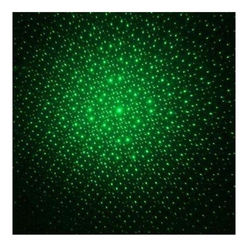 Puntatore laser verde con ghiera e clip raggi astronomico batterie incluse 