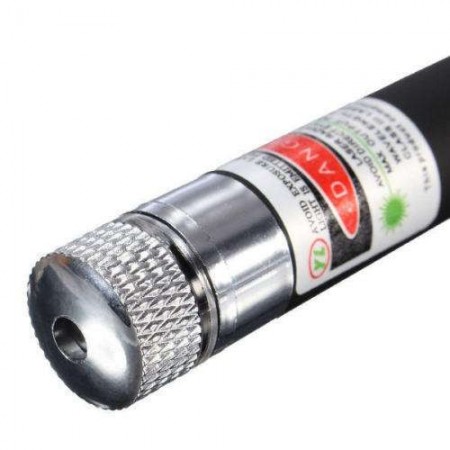Puntatore laser verde con ghiera e clip raggi astronomico batterie incluse 