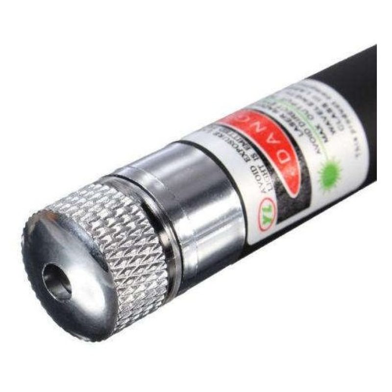 Puntatore laser verde con ghiera e clip raggi astronomico batterie incluse 