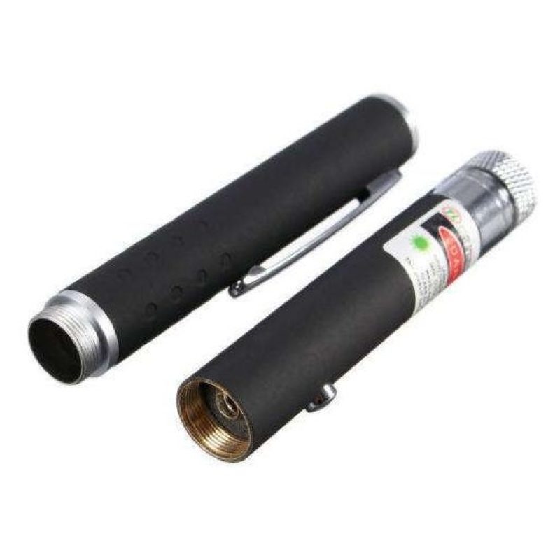 Puntatore laser verde con ghiera e clip raggi astronomico batterie incluse 