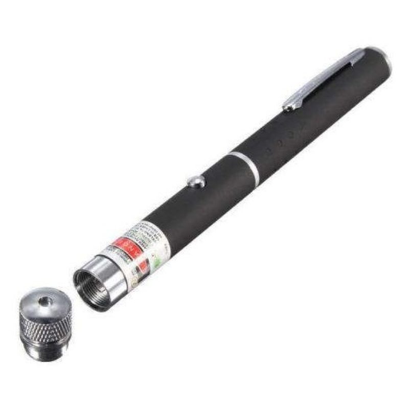 Puntatore laser verde con ghiera e clip raggi astronomico batterie incluse 