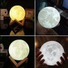 Lampada a forma di Luna 3D luce lunare colori vari touch illuminazione cavo usb