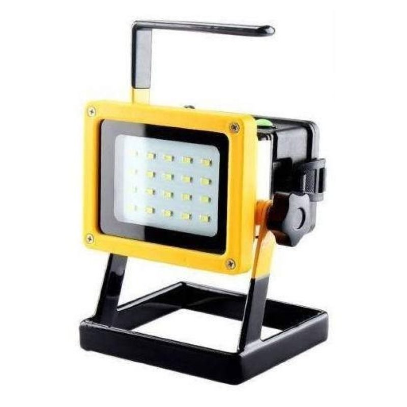 Faro Faretto 20 LED portatile impermeabile e ricaricabile con 3 modalità di luminosità. [Classe di efficienza energetica A]