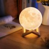 Lampada a forma di Luna 3D luce lunare colori vari touch illuminazione cavo usb