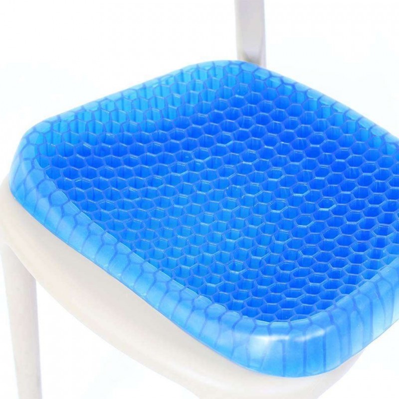 Masteymoh Cuscino Seduta In Gel TPE A Nido D'Ape - Traspirante, Antiscivolo, Per Ufficio, Auto E Sedia A Rotelle