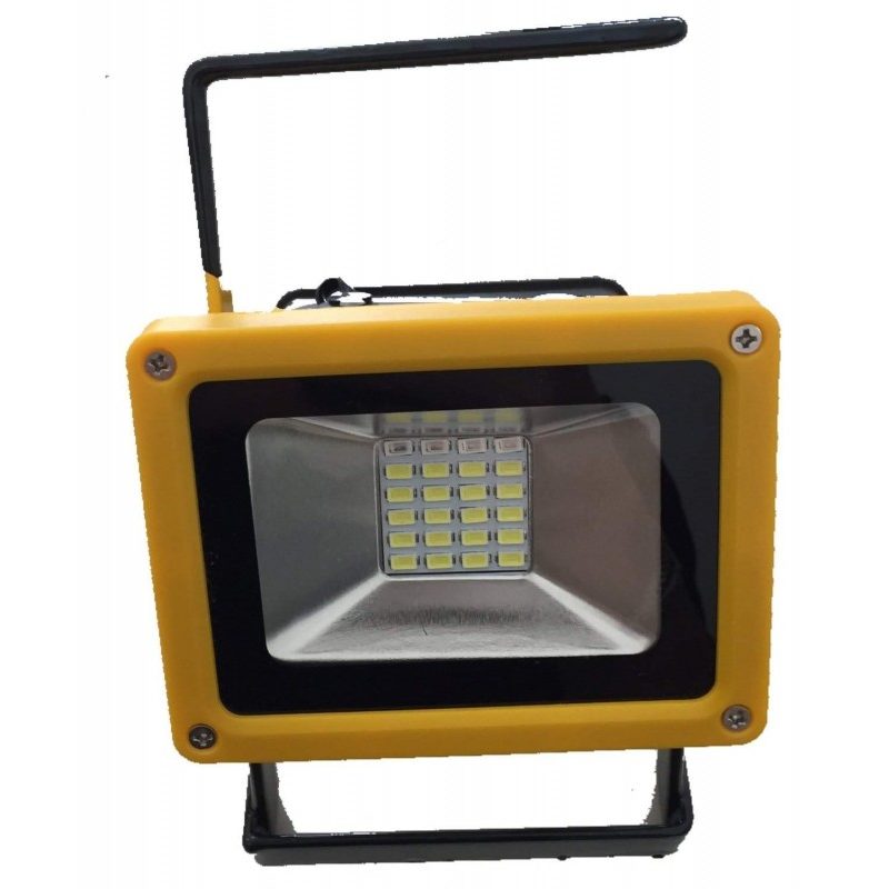 Faro Faretto 24 LED portatile impermeabile e ricaricabile con 2 modalità di luminosità e funzione emergenza rosso-blu