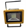 Faro Faretto 24 LED portatile impermeabile e ricaricabile con 2 modalità di luminosità e funzione emergenza rosso-blu
