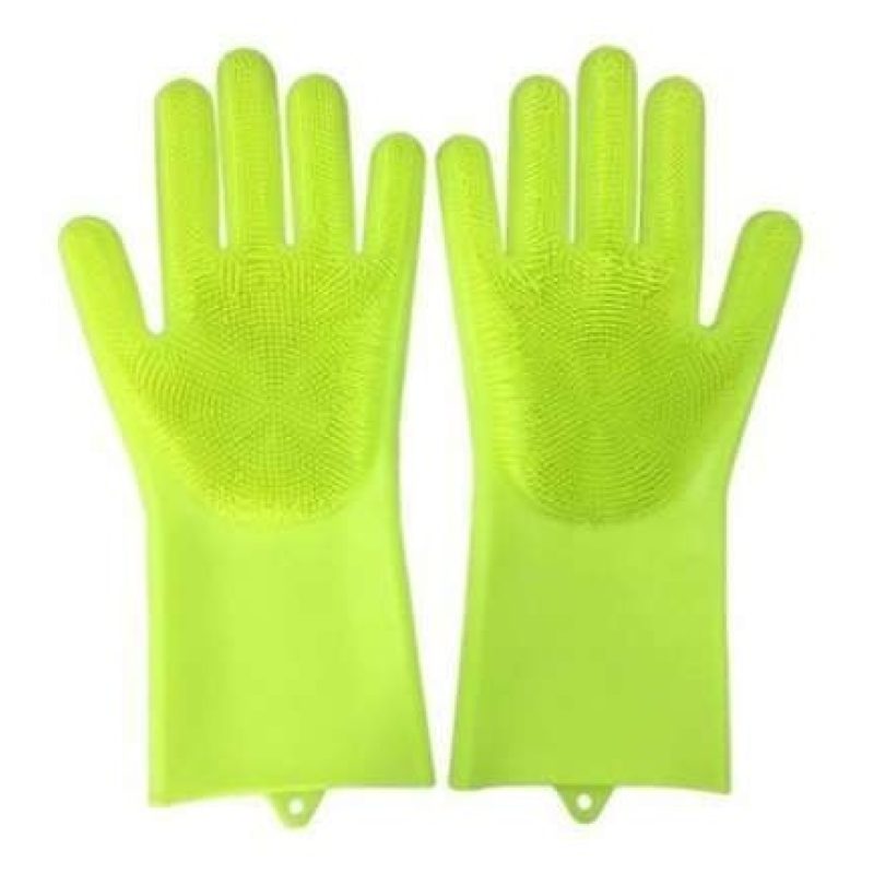 Guanti multiuso multifunzione spugna lavaggio casa esterno spazzola silicone