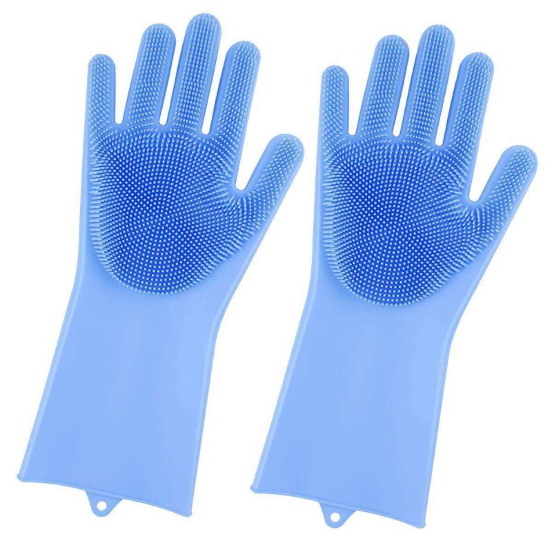 Guanti multiuso multifunzione spugna lavaggio casa esterno spazzola silicone