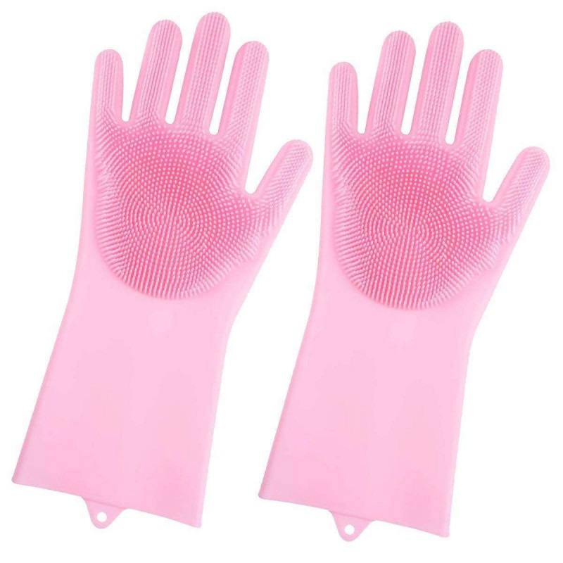 Guanti multiuso multifunzione spugna lavaggio casa esterno spazzola silicone