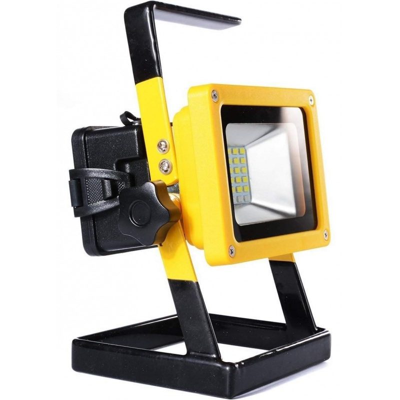 Faro Faretto 24 LED portatile impermeabile e ricaricabile con 2 modalità di luminosità e funzione emergenza rosso-blu