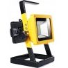 Faro Faretto 24 LED portatile impermeabile e ricaricabile con 2 modalità di luminosità e funzione emergenza rosso-blu