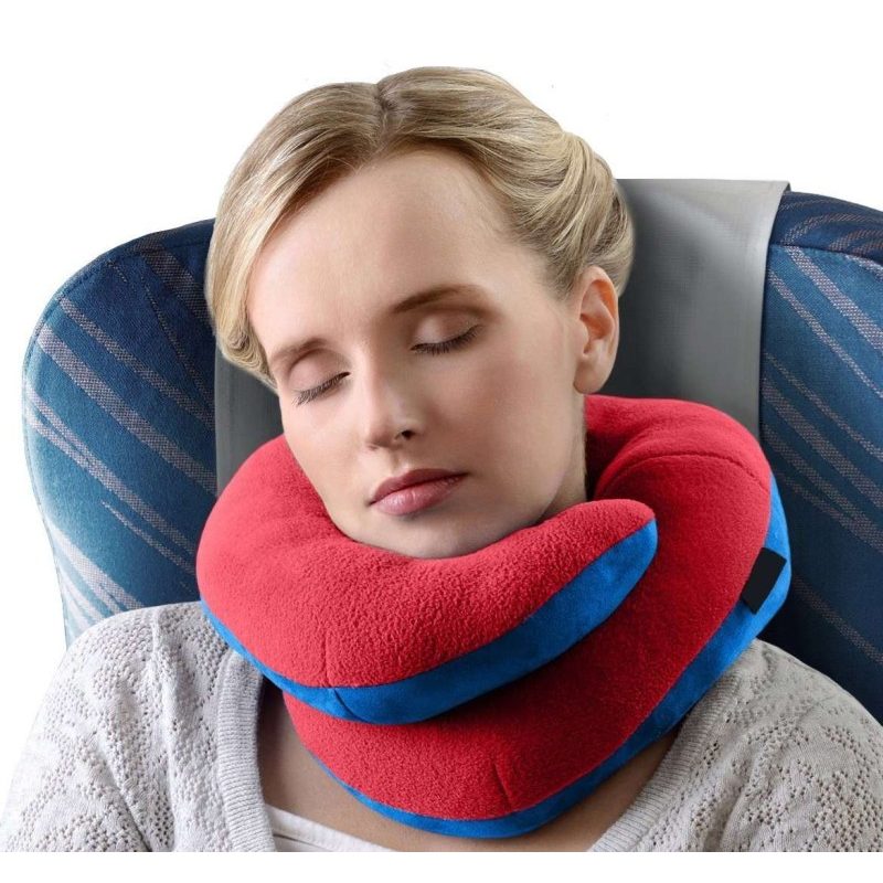 cuscino viaggio riposo travel pillow relax collare collo auto treno aereo casa