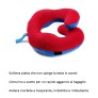 cuscino viaggio riposo travel pillow relax collare collo auto treno aereo casa