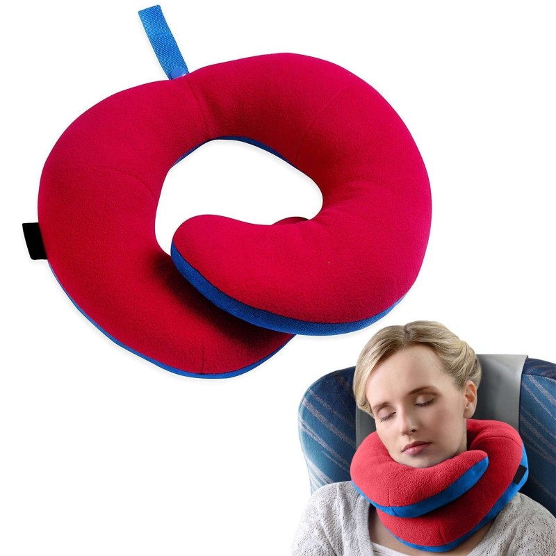 cuscino viaggio riposo travel pillow relax collare collo auto treno aereo casa