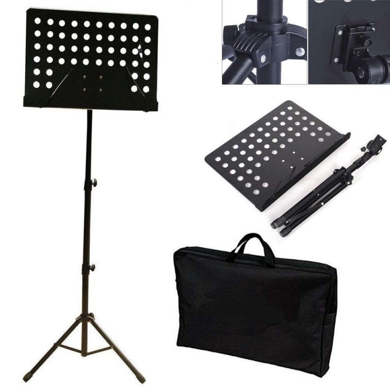 Leggio treppiedi porta spartito scuola musica canto regolabile portatile sacca