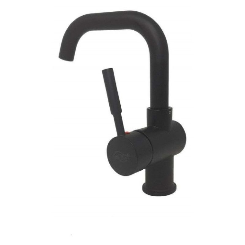 Rubinetto miscelatore lavello cucina casa nero design moderno arredamento 811-4