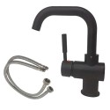 Rubinetto miscelatore lavello cucina casa nero design moderno arredamento 811-4