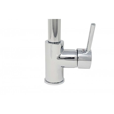 Rubinetto miscelatore lavello cucina lavabo casa tubo flessibile grigio 8101