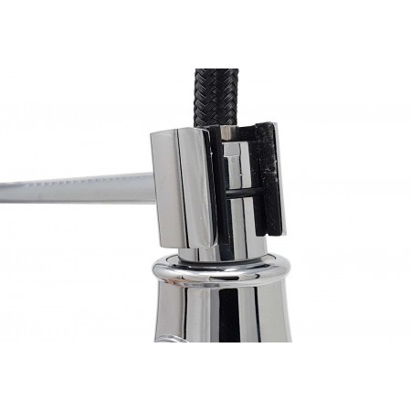 Rubinetto miscelatore lavello cucina lavabo casa tubo flessibile grigio 8101
