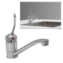 Rubinetto miscelatore lavello cucina lavabo casa lavello bagno grigio 5034