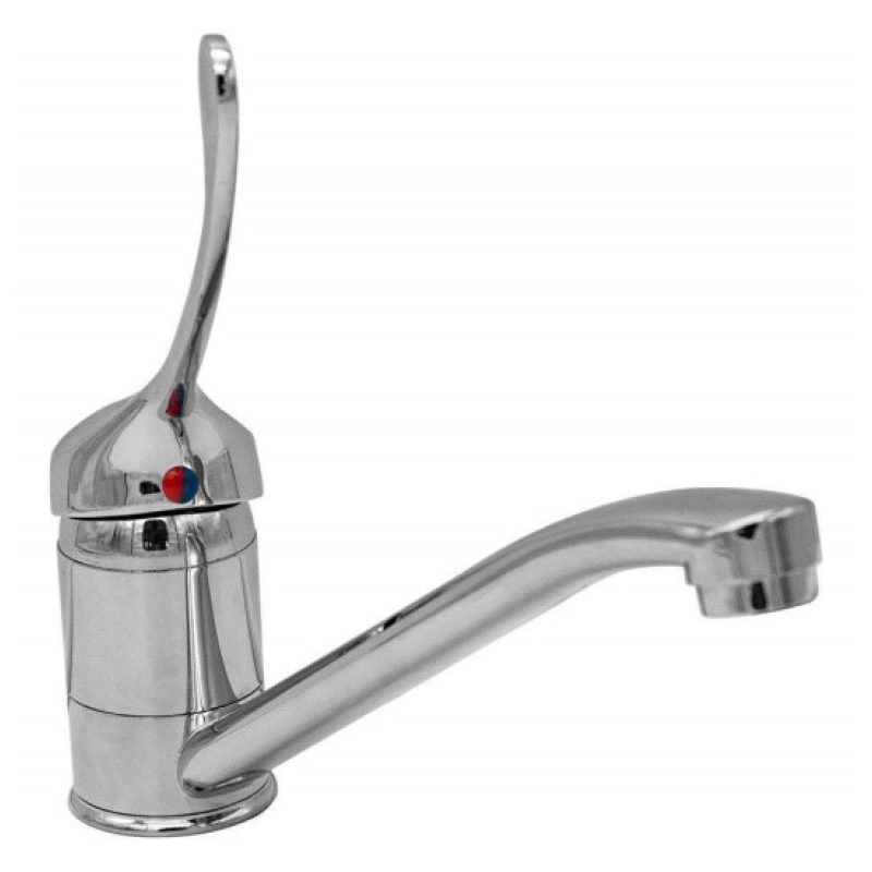 Rubinetto miscelatore lavello cucina lavabo casa lavello bagno grigio 5034