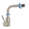 Rubinetto miscelatore lavello cucina lavabo lavello bagno girevole 9005