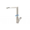Rubinetto miscelatore lavello cucina lavabo bagno rubinetteria girevole 9007