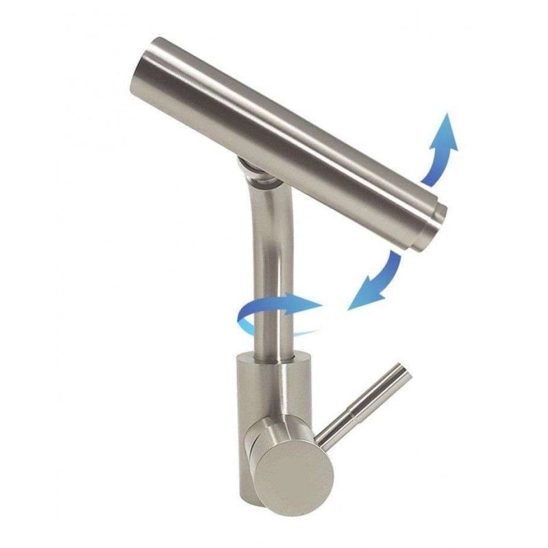Rubinetto miscelatore lavello cucina lavabo bagno rubinetteria girevole 9008