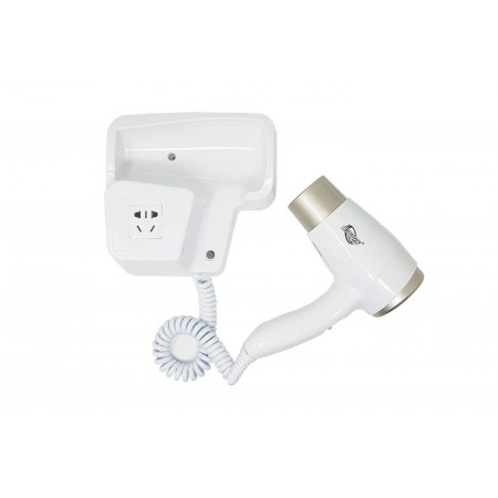 DRIWEI Asciugacapelli phon da parete 1600W palestra casa hotel presa muro dw-033
