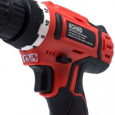 KOMBO Trapano avvitatore a batteria litio portatile cordless 800mah 12V ko831
