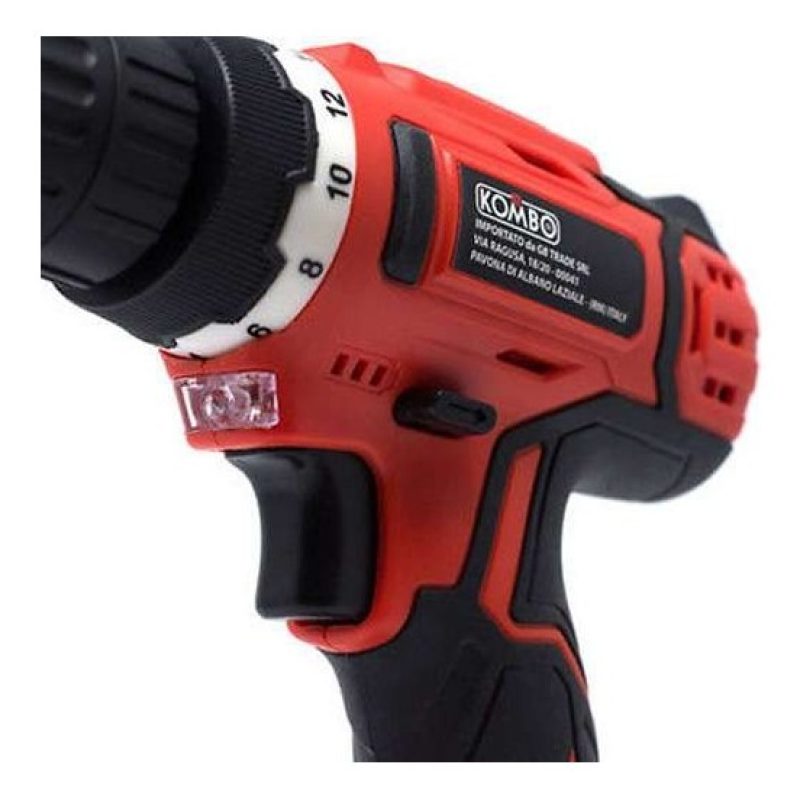 KOMBO Trapano avvitatore a batteria litio portatile cordless 800mah 12V ko831
