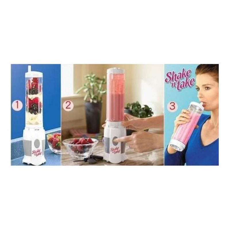 Frullatore mixer per preparare ottimi frullati in pochissimo tempo con bicchiere removibile e trasportabile