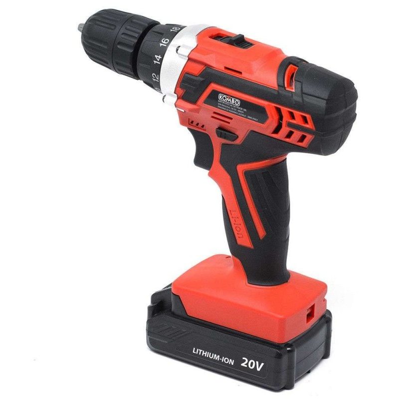 KOMBO Trapano avvitatore a batteria litio portatile 1300mah 20V ko833 fai da te