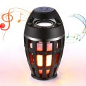 Cassa portatile smartphone speaker lettore musicale luce fiamma relax Bluetooth