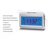 Orologio sveglia display LCD data orario controllo luce allarme luce notturna