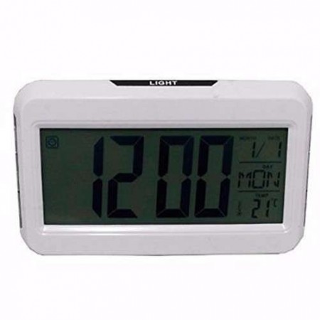 Orologio sveglia display LCD data orario controllo luce allarme luce notturna