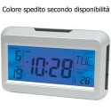 Orologio sveglia display LCD data orario controllo luce allarme luce notturna