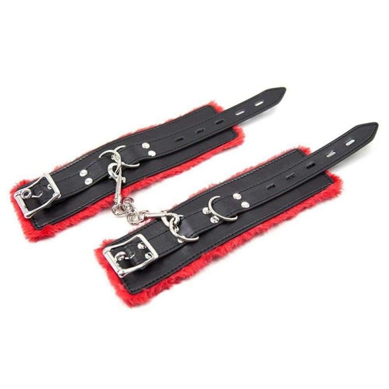 Kit sadomaso bondage gioco erotico manette barra costrittiva cavigliere BDSM