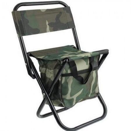 Sedia portatile pieghevole da campeggio pesca caccia o camping sgabello di facile trasporto - Colore Mimetico