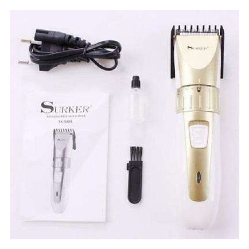 Rasoio Elettrico uomo sk-5803 ricaricabile taglia capelli lama acciaio barba set
