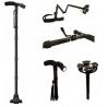 BASTONE MAGIC CANE DA PASSEGGIO PIEGHEVOLE CON TORCIA LED INCORPORATA TREKKING
