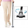 BASTONE MAGIC CANE DA PASSEGGIO PIEGHEVOLE CON TORCIA LED INCORPORATA TREKKING