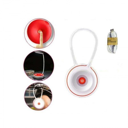 Lampada da tavolo pieghevole 18 led speaker cassa cavo USB touch luce CH-9033