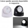 Faro sensore movimento LED luce bianca faretto esterno luce cortesia 360 gradi