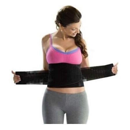 Fascia a doppia compressione doppia chiusura snellente addome piatto Pancera modellante fascia con sostegni lombari